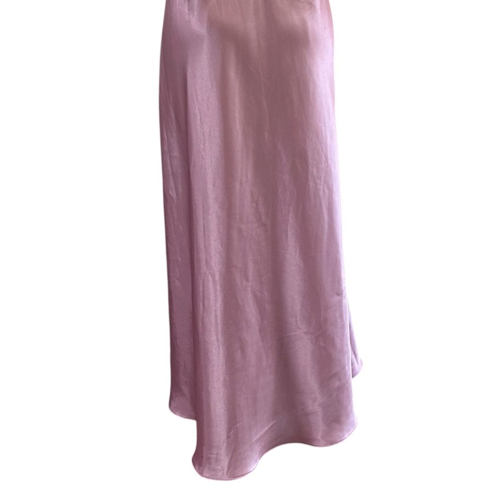 Jones New York Nightgown Womens Large Pink Satin Floral Embroidered Slip Dress - Picture 10 of 13